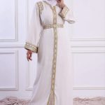 Kaoutar kaftan - white