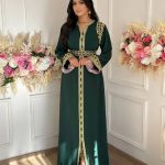 Kaoutar kaftan - green